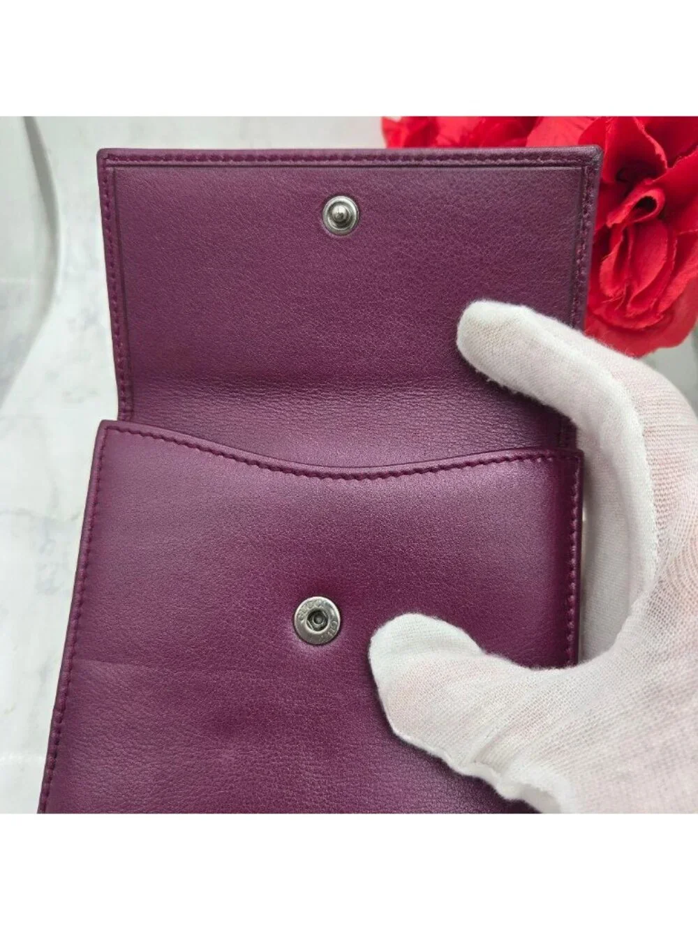 Gucci Fold Wallet Purple Interlocking G